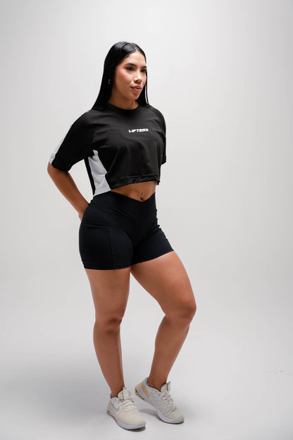 CROP TOP SHIFT NEGRO