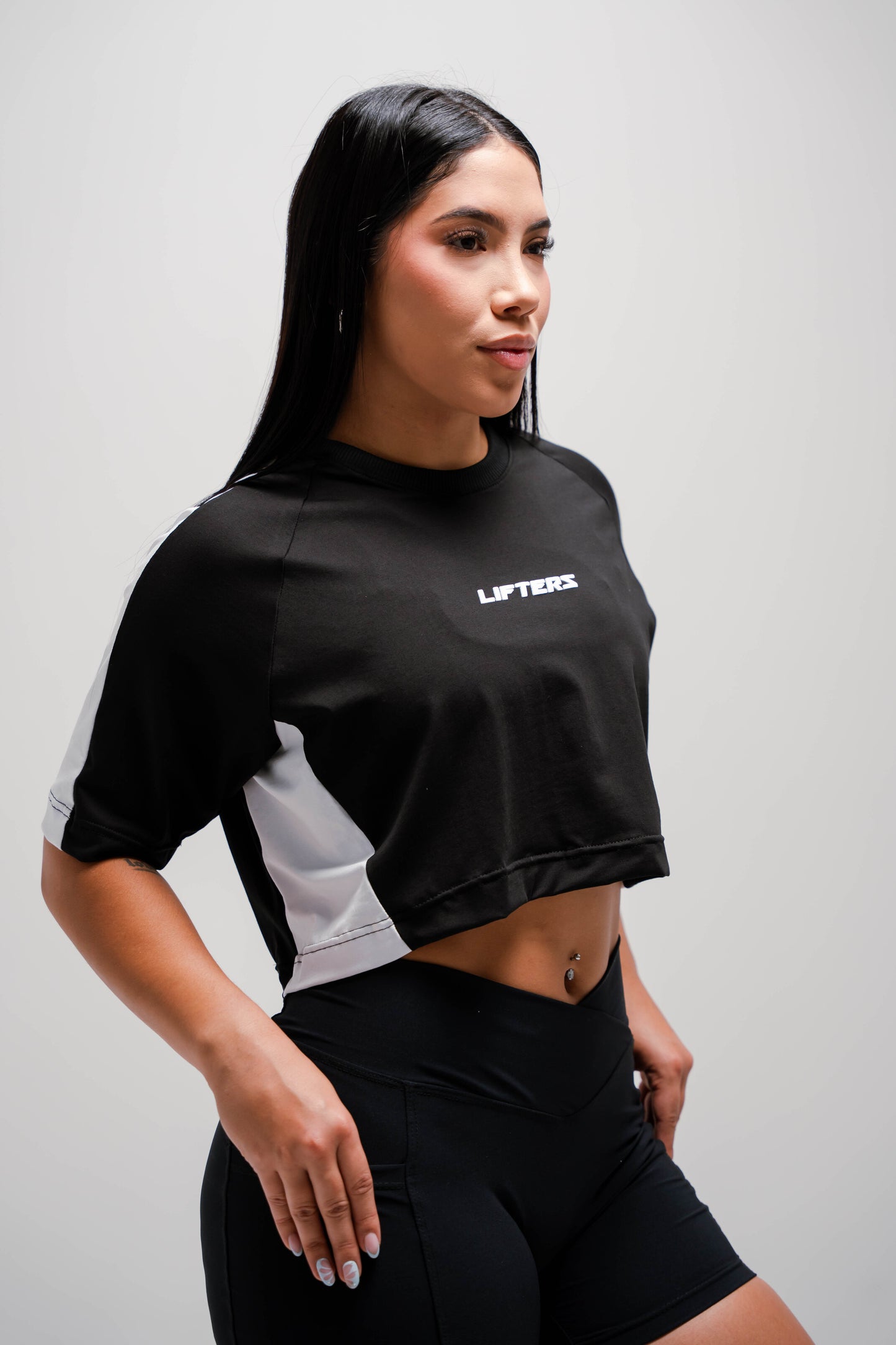 CROP TOP SHIFT NEGRO