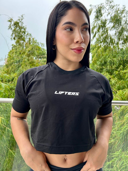 CROP TOP SHIFT NEGRO