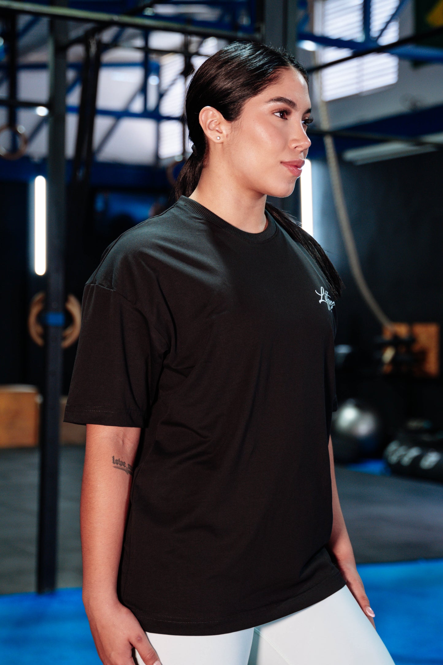 CAMISETA TRAINING NEGRA - VERDE MENTA