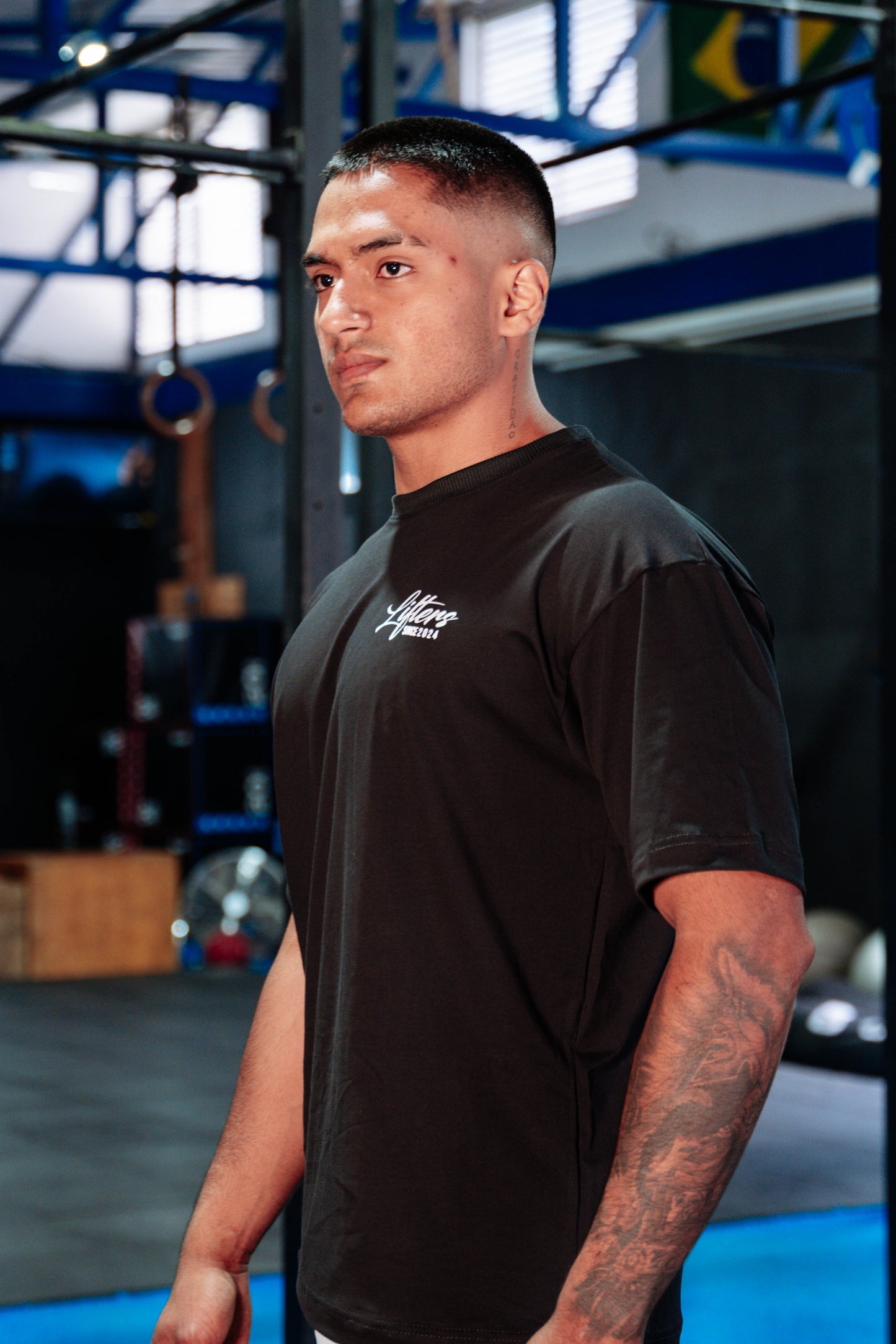 CAMISETA TRAINING NEGRA - VERDE MENTA