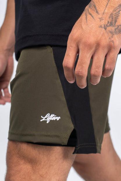 PANTALONETA TRAINING VERDE MILITAR