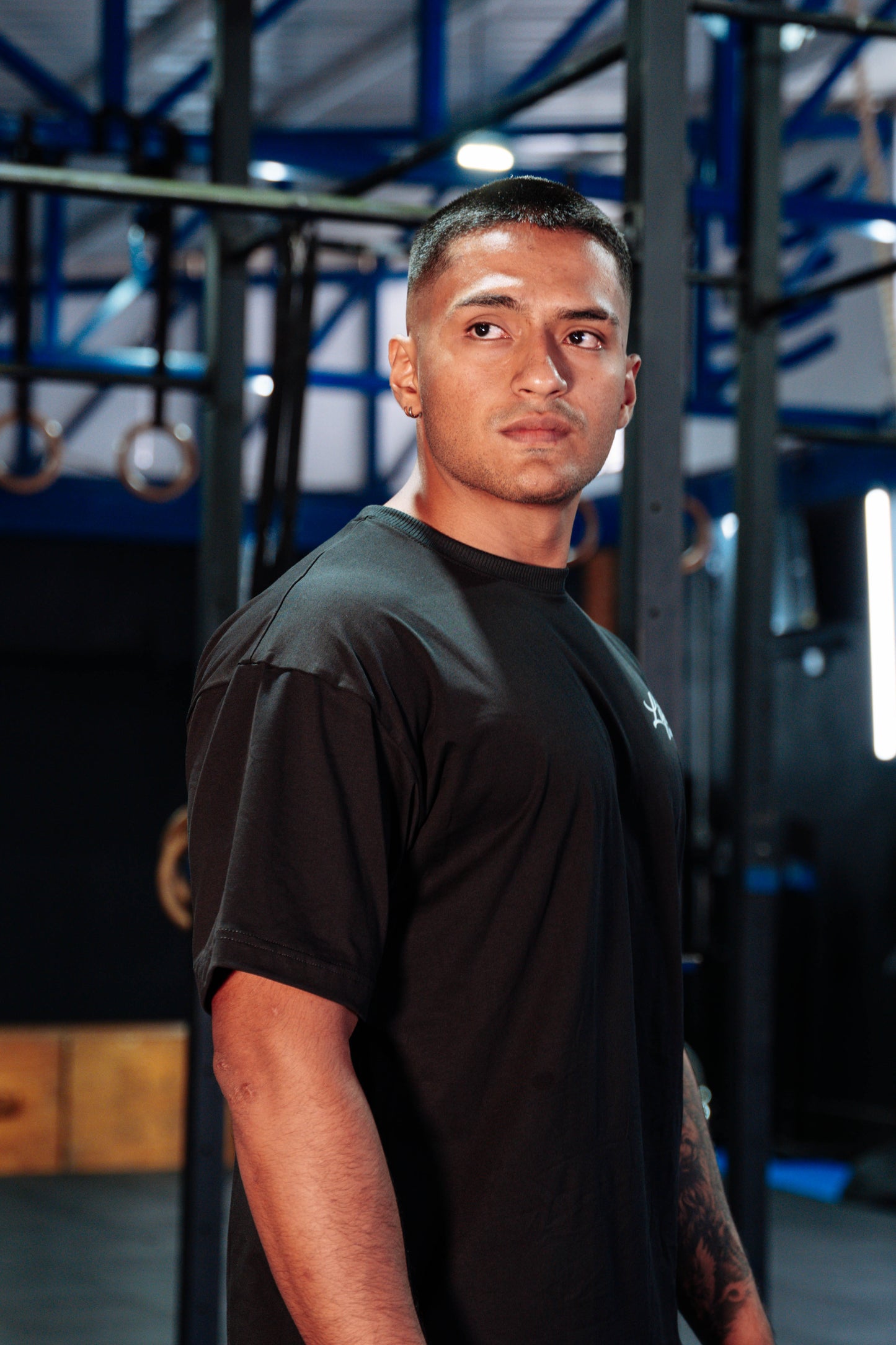 CAMISETA TRAINING NEGRA - VERDE MENTA