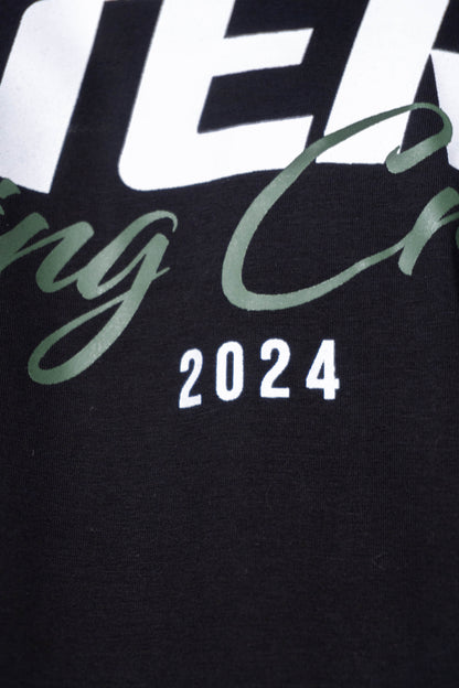 CAMISETA TRAINING NEGRA - VERDE MILITAR