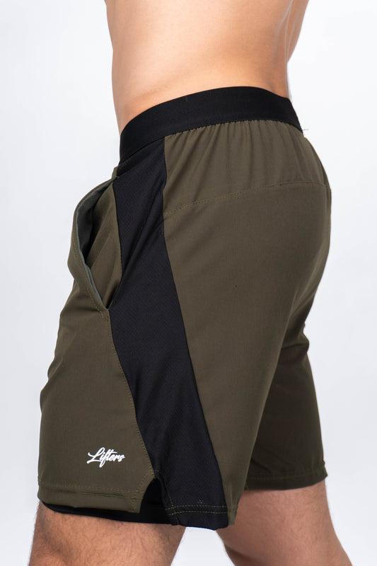 PANTALONETA TRAINING VERDE MILITAR