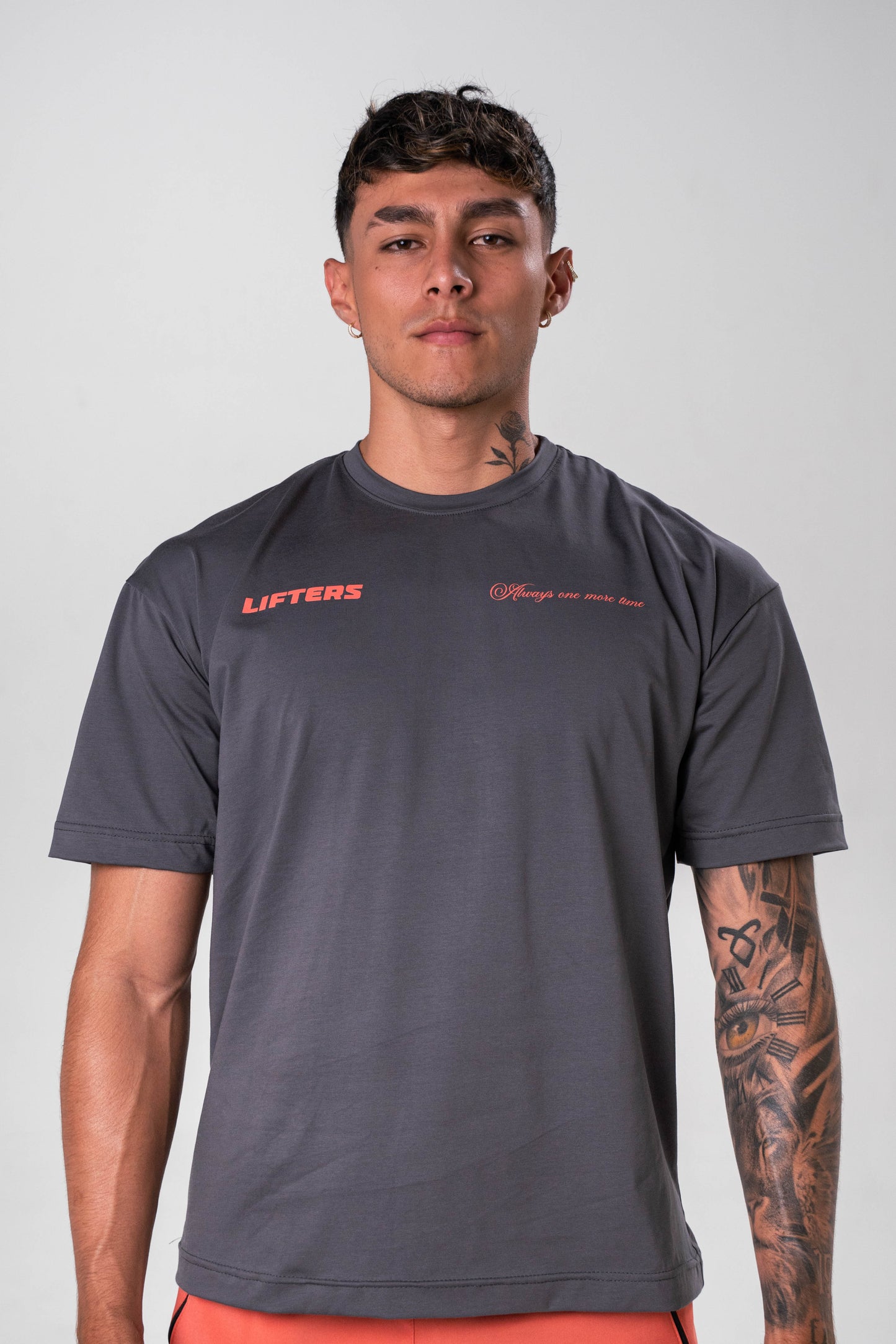 CAMISETA TRY AGAIN GRIS