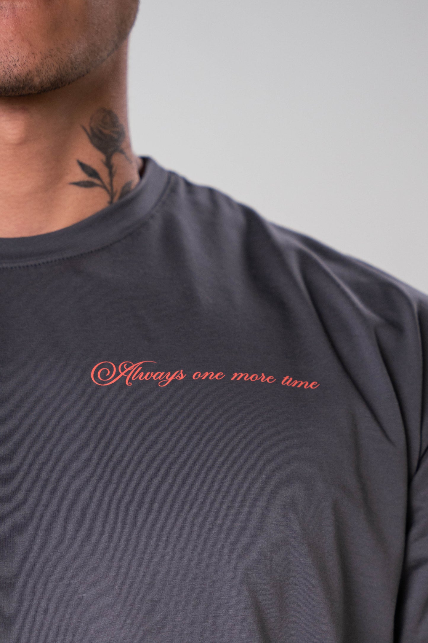 CAMISETA TRY AGAIN GRIS