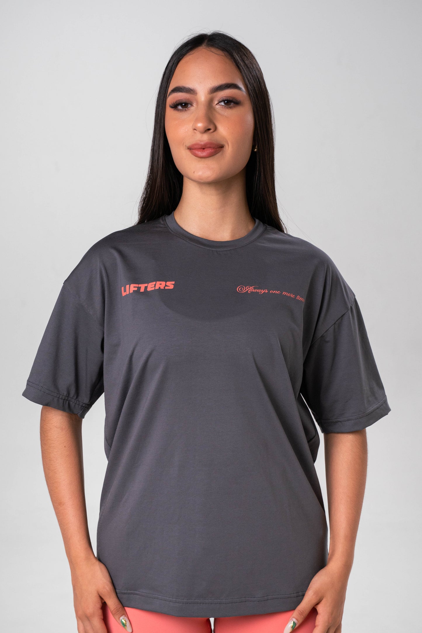 CAMISETA TRY AGAIN GRIS