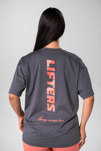 CAMISETA TRY AGAIN GRIS