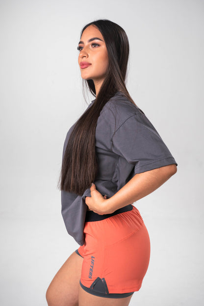 PANTALONETA TRY AGAIN SALMON MUJER