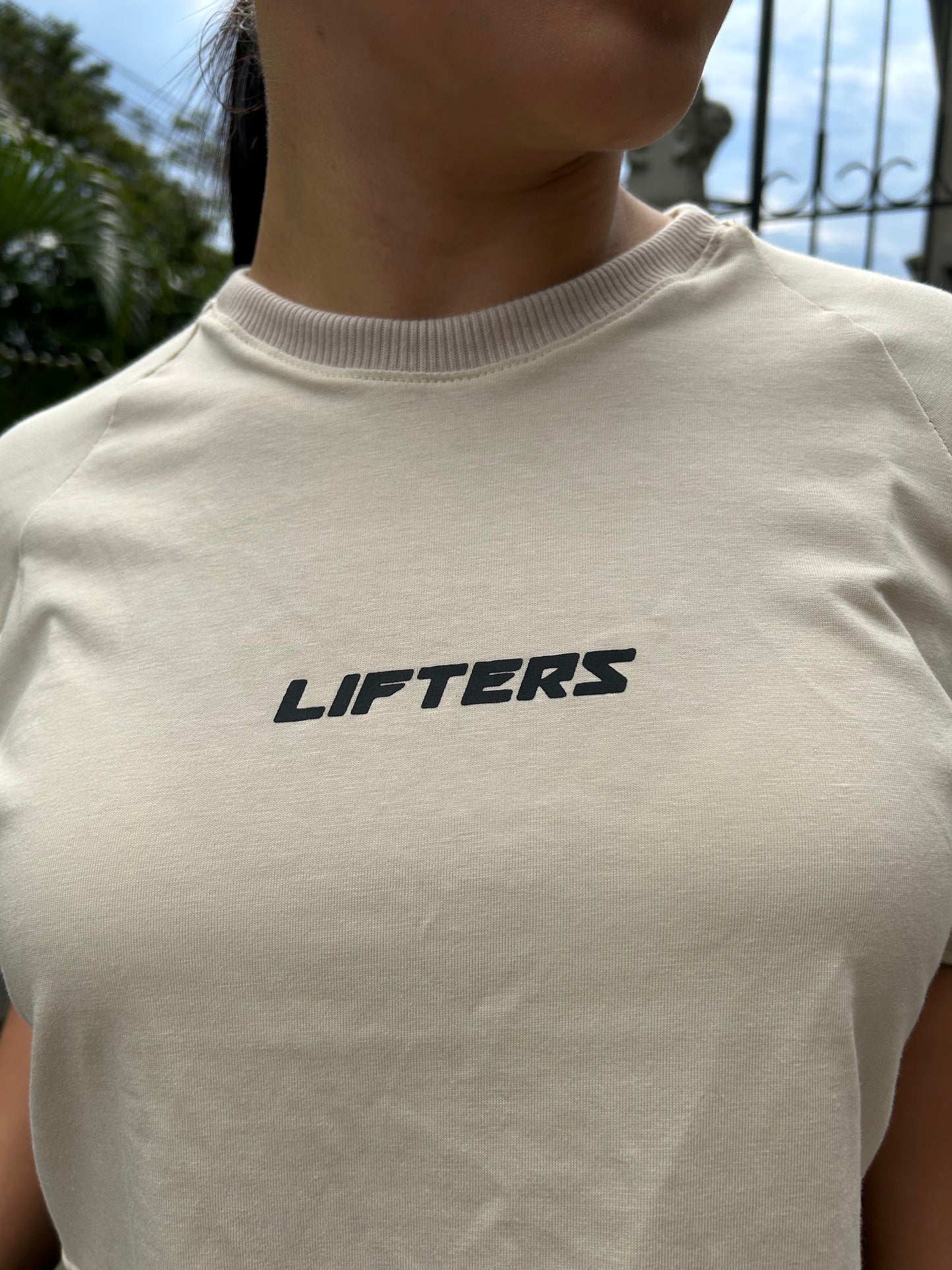 CROP TOP SHIFT BEIGE