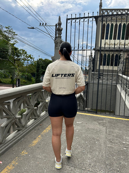 CROP TOP SHIFT BEIGE