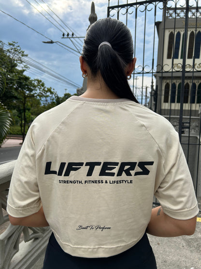 CROP TOP SHIFT BEIGE