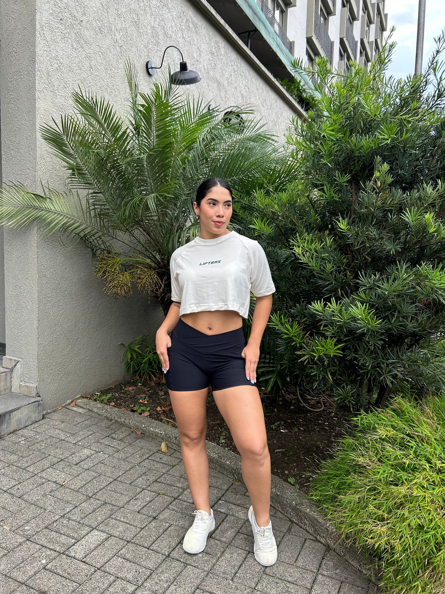 CROP TOP SHIFT MARFIL